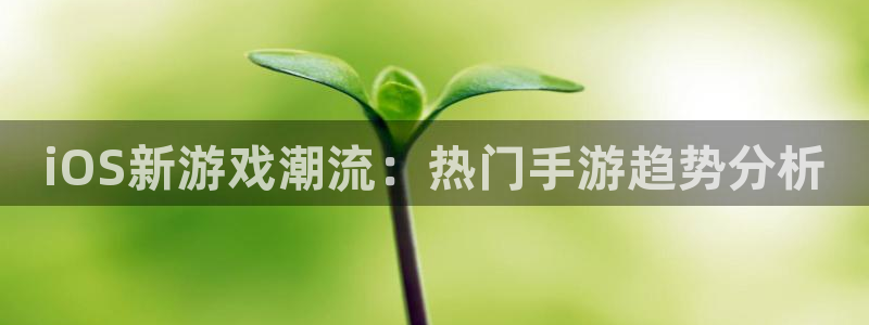欧博娱乐2登录：iOS新游戏潮流：热门手游趋势分析